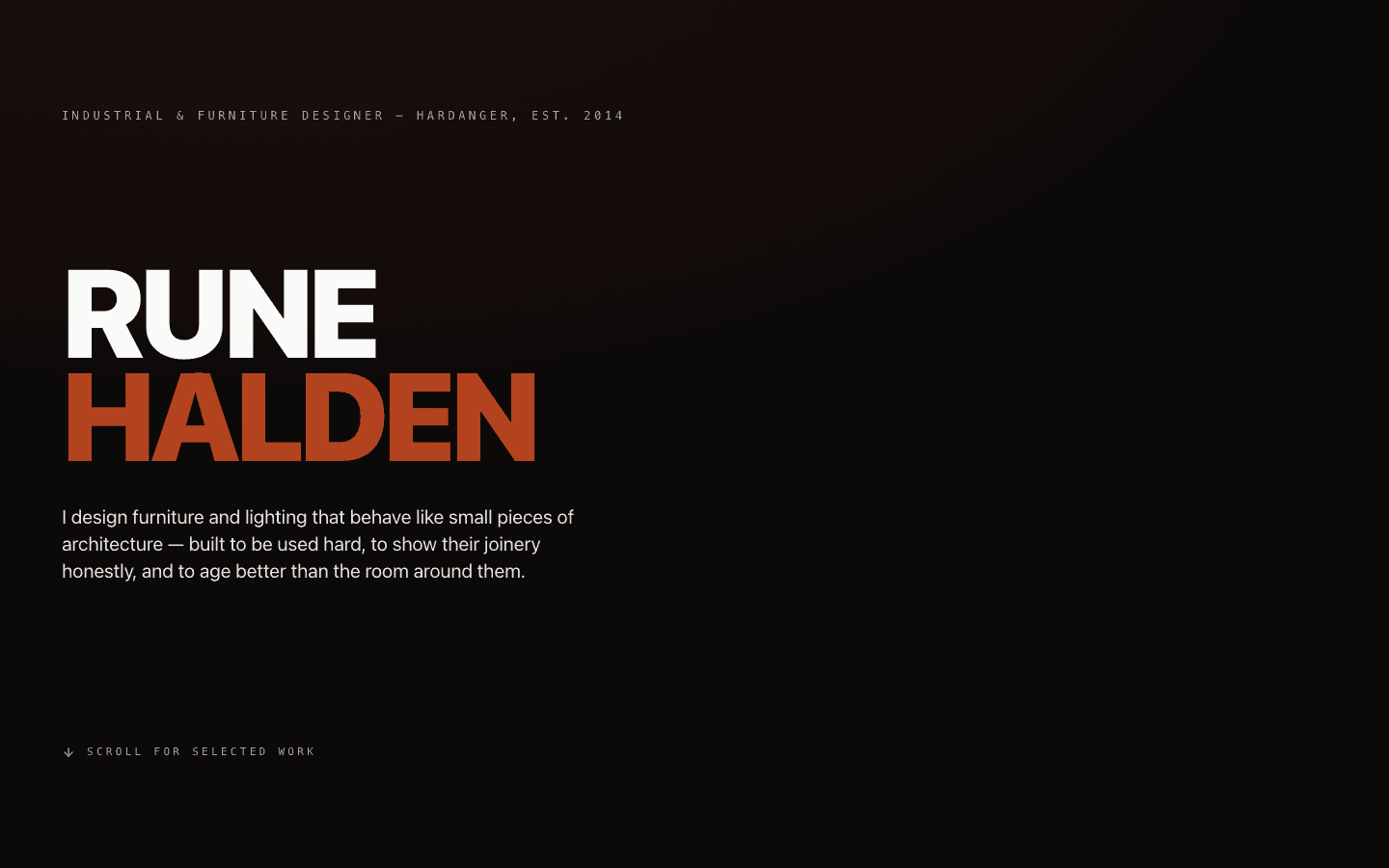 Design Studio Portfolio template preview built with PromptUI
