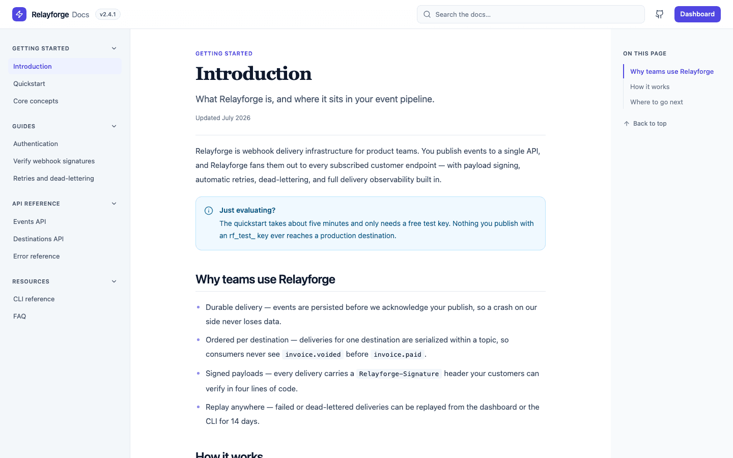 Developer Docs Site template preview built with PromptUI